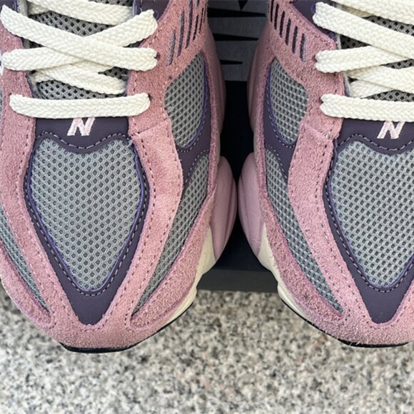 New Balance 9060 Pink & Purple Suede Sneakers - Picture 5 of 12